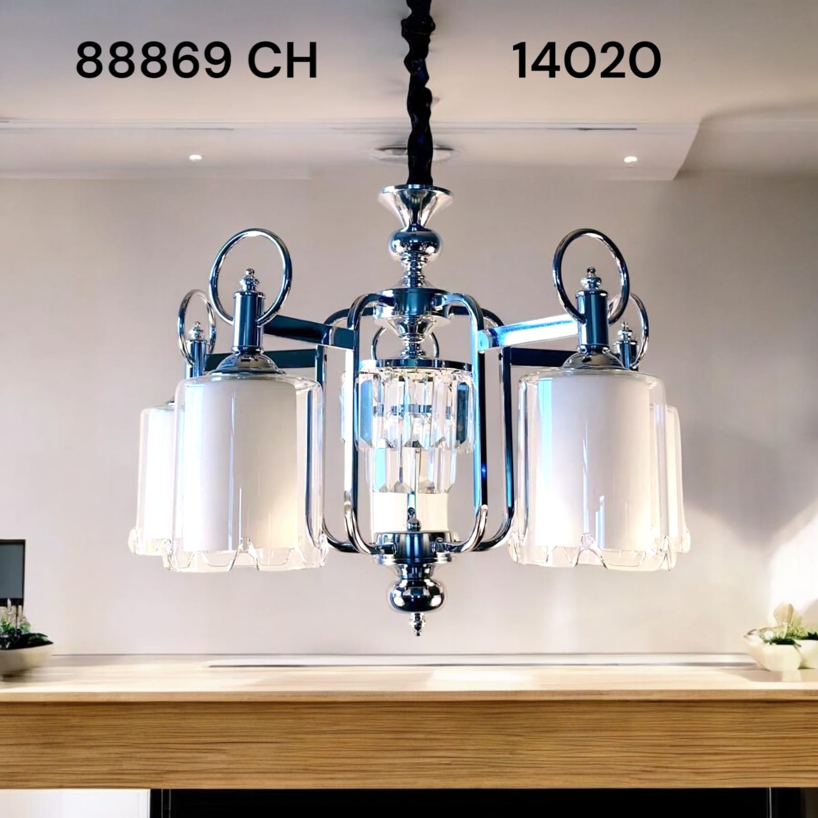CrownPetal 88869 CH Chandelier – Model 14020
