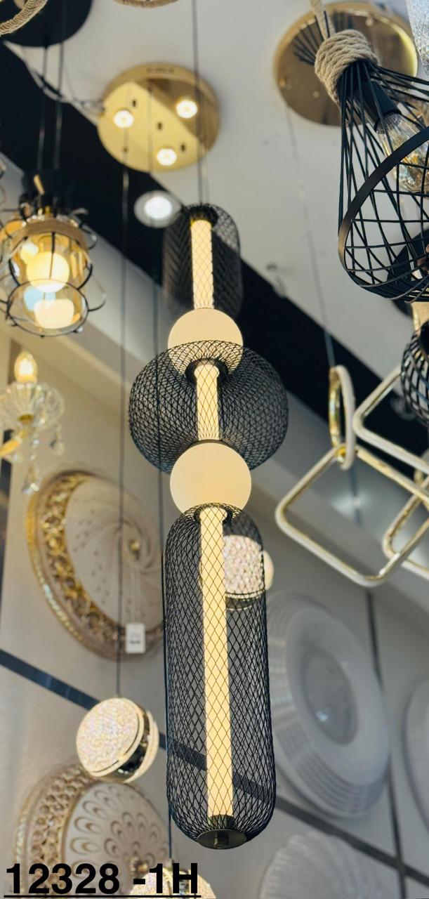 MeshCore 12328-1H Industrial Vertical Pendant Light