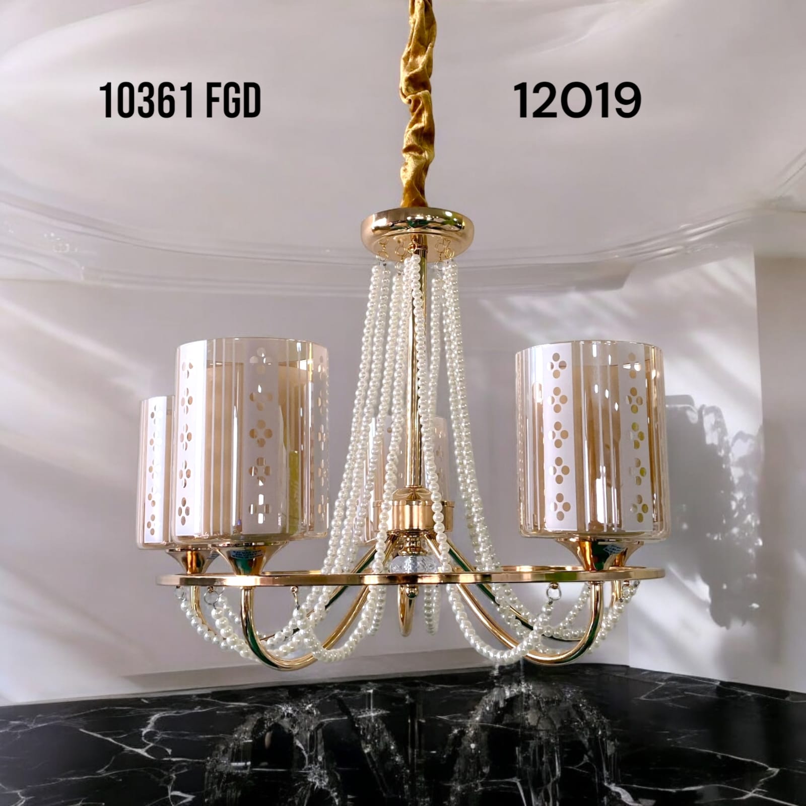 PearlGlam 10361 FGD Chandelier – Model 12019