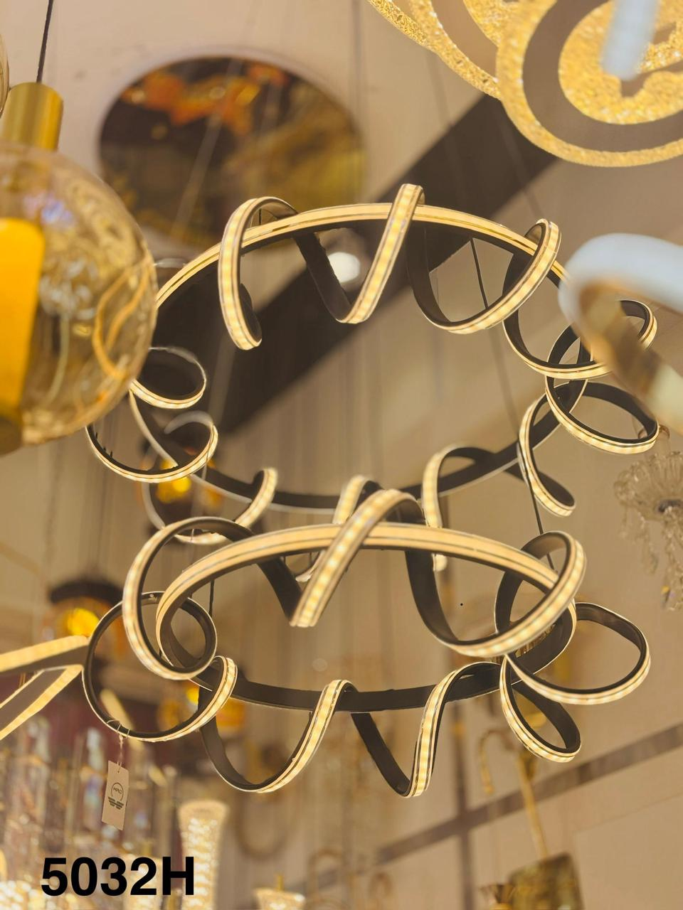 LumaTwist 5032H Modern LED Spiral Chandelier