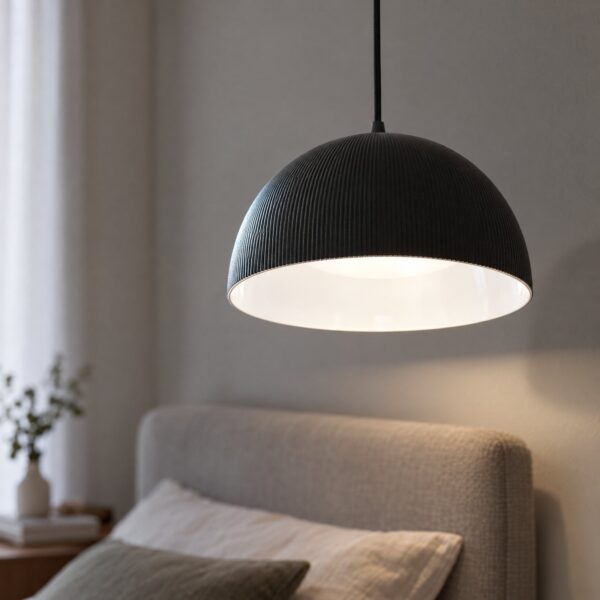 9108 Pendant Light 3CCT – Black & White, Ø400mm - close-up detail